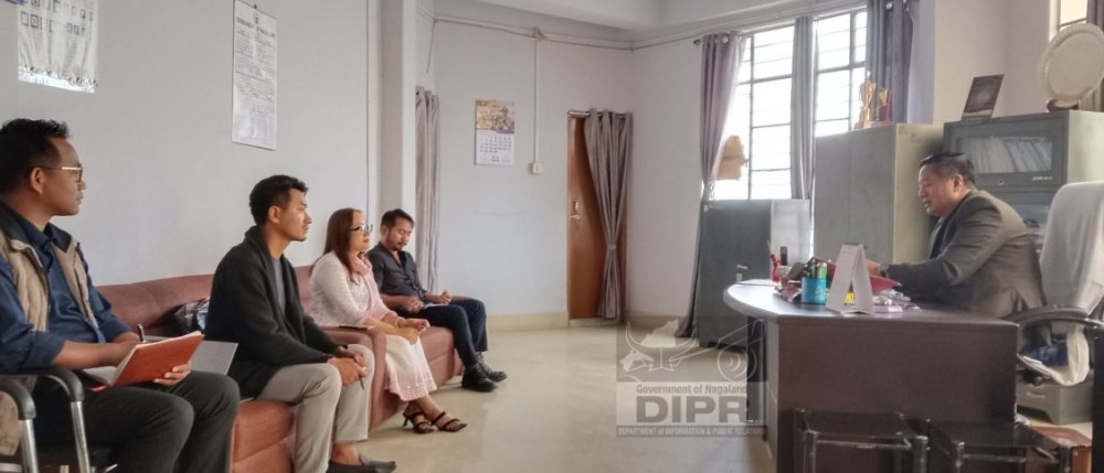 DC & Chairman DLCC Longleng, W. Manpai Phom during the coordination meeting of the District Level Coordination Committee for the 8th Economic Census held on May 1. (DIPR Photo)